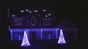 Christmas Lightshow On Heavy Metal