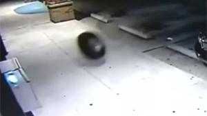 Grandpa Taken Out By Tyre