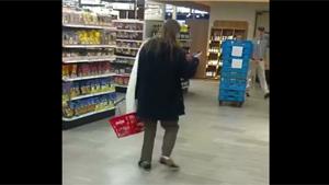 Drunk Guy Is Lost In Supermarket
