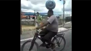 Biker With Bizarre Balance Skills