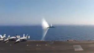 Fighter Jet Breaks Sound Barrier