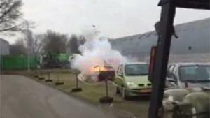 Firecracker Blows Up Car