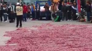 Massive Firecrackers Explosion