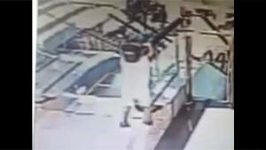 Kid Takes Escalator Differently