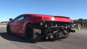 Tuned Lamborghini Crashes Into Lake