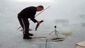 Hilarious Ice Fishing Fail