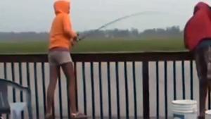 Fishing Girl Gets Surprise Of A Lifetime