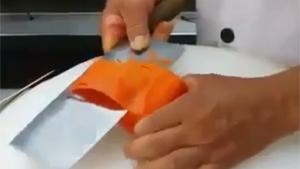 Chef Makes Carrot Art