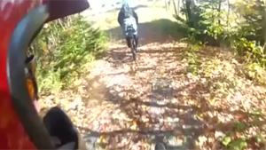 Mountainbikers Make Forward Flip