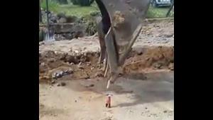 Lighting Lighter With Excavator