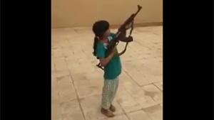 Young Girl Firing AK-47  Goes Wrong