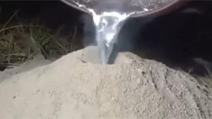 Pouring Molten Aluminum Into Ants Nest