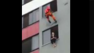 Bizarre Rescue Of Suicidal Lady