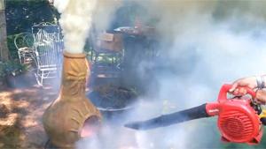 Fun With A Leafblower And Gardenstove