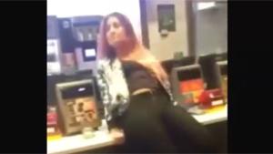Drunk Girl Wrecks McDonald's
