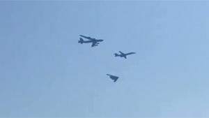 Fly By Of US Bombers