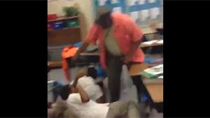 Teacher Breaks Up Fight