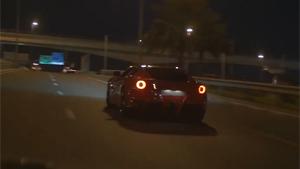 Ferrari Crashes On Highway