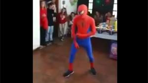 Spiderman KO At Kids Party