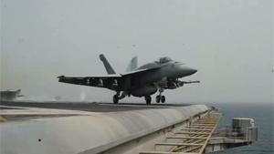 Launching F-18s From Aircraft Carrier