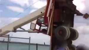 Overloading Crane