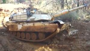 Abrams Tank Stuck In Mud