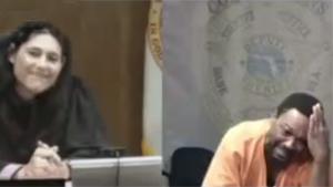 Judge Recognizes Defendent From School