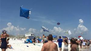 Blue Angels Create Havoc On Beach
