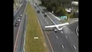 Plane Lands On Highway