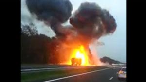 Truck Explodes