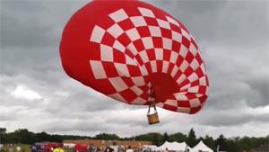 Hot Air Balloon Takes Off