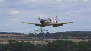 Spitfire Makes Emergency Landing