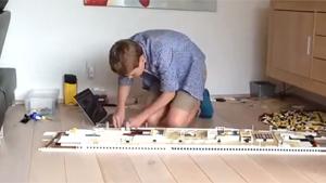 Kid Builds Titanic From Lego