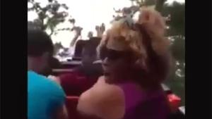 Woman Loses Wig On Rollercoaster