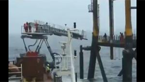 Gyro Stabilised Platform At Rough Sea