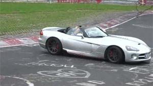 Parking Dodge Viper In Barrier