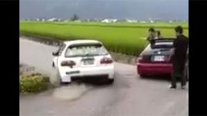 Hilarious Rally Crash