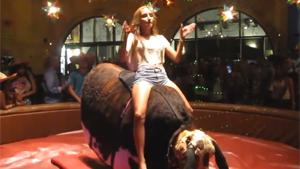 Sexy Mechanical Bull Ride