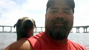 Seal Jumps On boat For Selfie