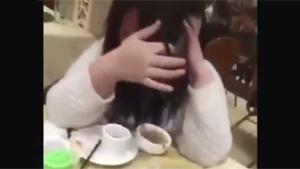 Girl Puking In Chinese Restaurant