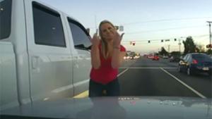 Crazy Road Raging Lady