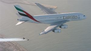 Jetmen Escorting Airbus A380