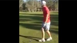 Kangaroo Attacks Golf Players