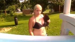 Pool Experiment With A Chick