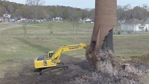 Chimney Demolition Fail