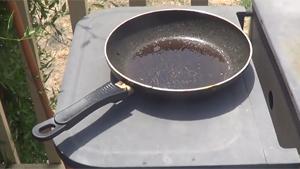 Frying Egg In Scorching Heat