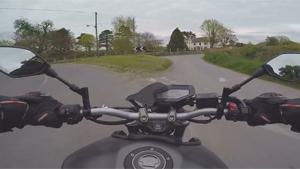 Motorcyclist Goes Airborne