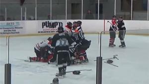 Ice Hockey Game Ends In Brawl