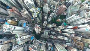 Spectacular Drone View Of Hong Kong