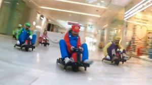 Mario Kart In Shopping Mall